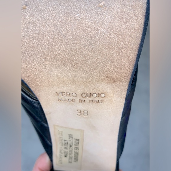 Block Heel Mule Leather - Picture 4 of 4